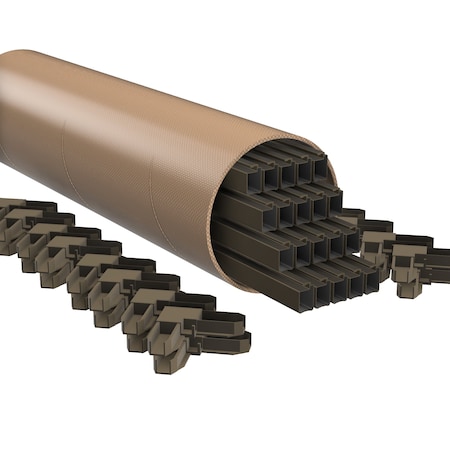 Ritescreen Lineal Frame Kit - Bronze - w/ Corners, 20PK FG1LINKIT72WC-B